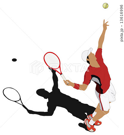 テニスのイラスト素材 13616996 Pixta