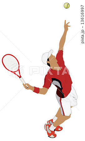 最良の選択 テニス サーブ イラスト 興味深い画像の多様性