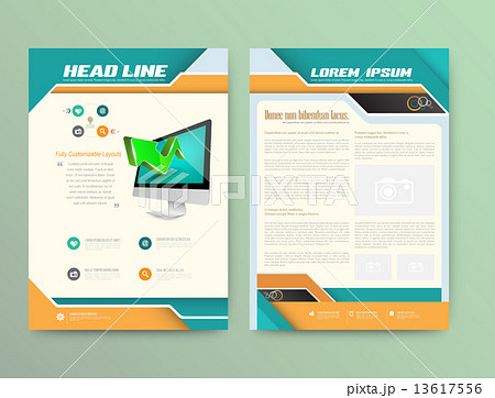 Abstract Vector Brochure Template. Flyer Layout.  13617556