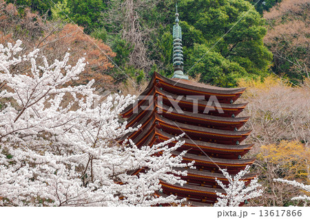 談山神社の十三重塔 談山神社の十三重塔 13617866