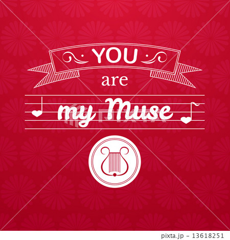 Valentine's Day typography, vector illustration 13618251
