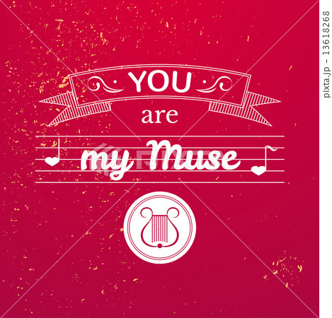 Valentine's Day typography, vector illustration 13618268