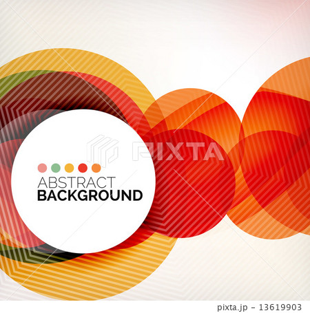 Colorful circles modern abstract composition 13619903