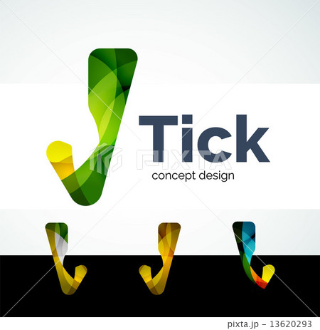 Abstract tick logo design 13620293