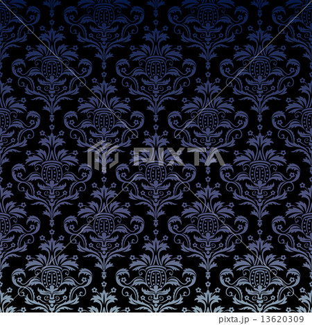 Luxury seamless golden floral wallpaper  13620309