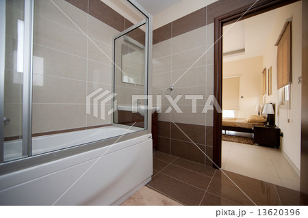 Batroom and bedroom interior 13620396