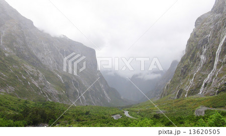 ミルフォードサウンド　渓谷 13620505