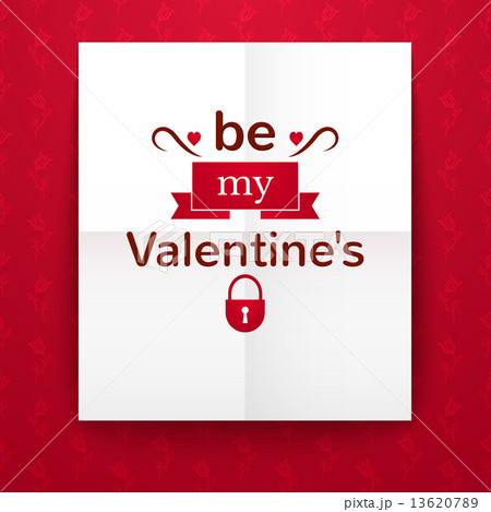 Valentine's Day typography, vector illustration 13620789