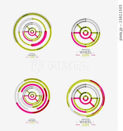 Car steering wheel icon Car steering wheel icon 13621505