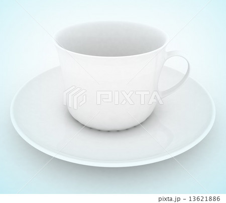 Empty white tea or coffee cup 13621886