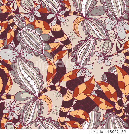 abstract hand-drawn pattern. seamless doodle taxture 13622176