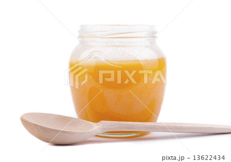 Honey pot and spoon. 13622434