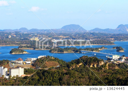 千巌山から見る天草松島の風景 千巌山から見る天草松島の風景 13624445