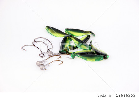 The hook and Fishing lure. The hook and Fishing lure. 13626555
