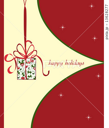 Vintage Christmas card with ornate elegant retro abstract design Vintage Christmas card with ornate elegant retro abstract design 13628277