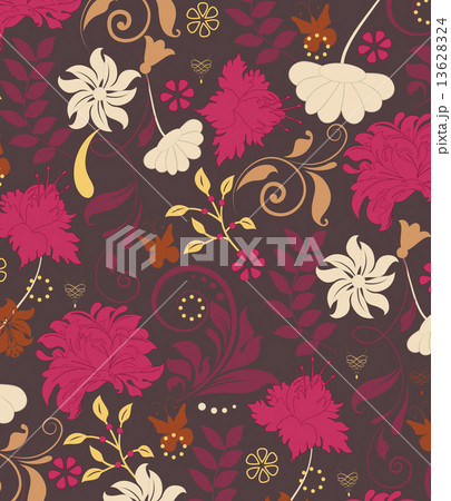 Vintage background with ornate elegant retro abstract floral des Vintage background with ornate elegant retro abstract floral des 13628324