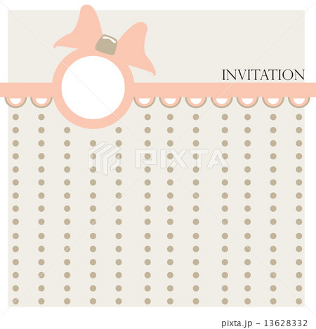 Baby girl arrival card - vector illustration 13628332