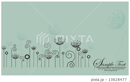Abstract floral seamless background 13628477