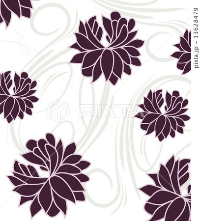 Vintage background with ornate elegant retro abstract floral des 13628479