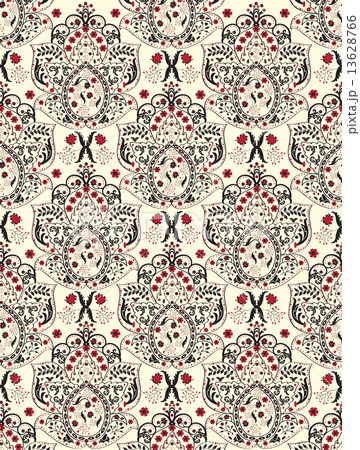 Vintage background with ornate elegant abstract floral design 13628766