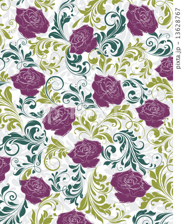 Vintage background with ornate elegant retro abstract floral des Vintage background with ornate elegant retro abstract floral des 13628767