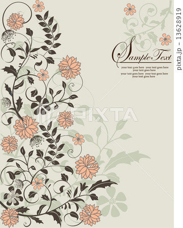 Floral background with place for your text 13628919