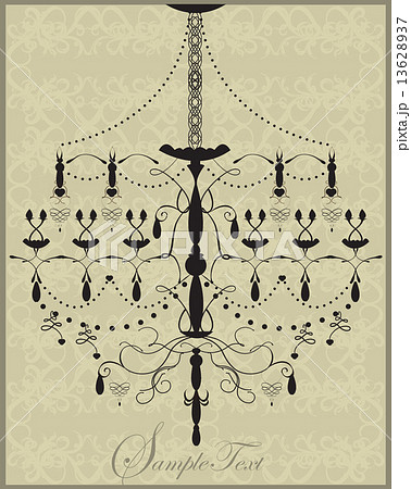 Vintage invitation card with elegant design 13628937