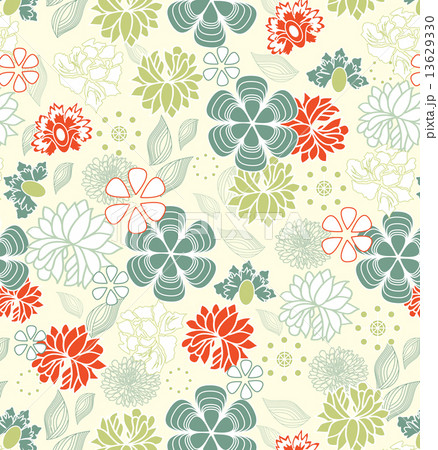 Vintage background with ornate elegant retro abstract floral des 13629330