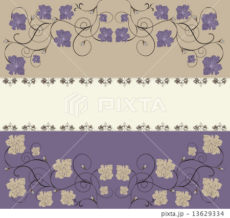 Vintage background with ornate elegant abstract floral design 13629334