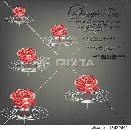 Background with spring floral 13629642
