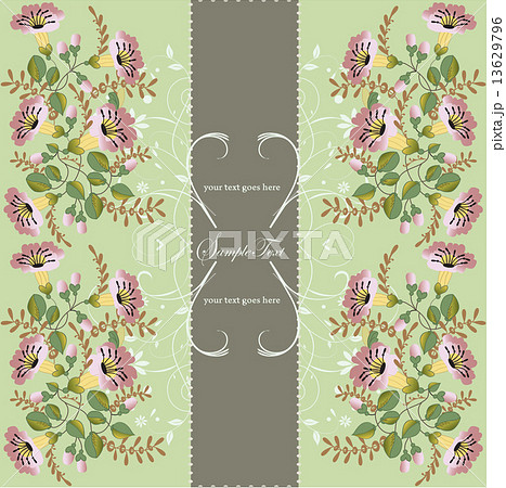 Background with spring flowers 13629796