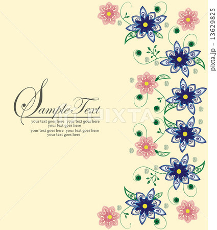 Abstract flowers background 13629825