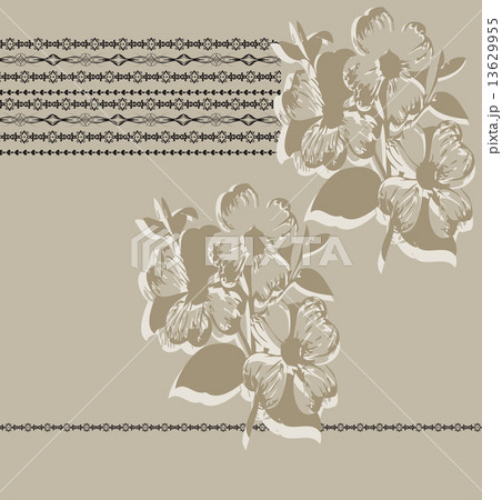 Vintage background with ornate elegant abstract floral design 13629955