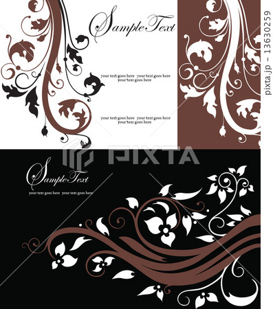 Floral wedding card Floral wedding card 13630259
