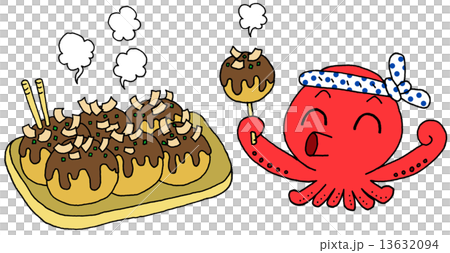 タコとたこ焼き 13632094