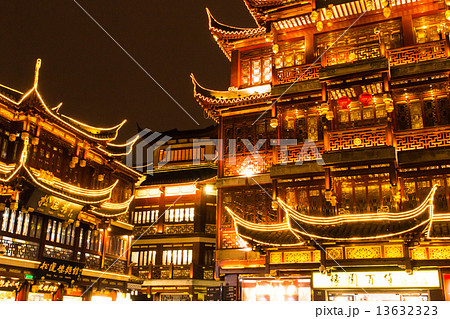豫園夜景(中国-上海) 豫園夜景(中国-上海) 13632323
