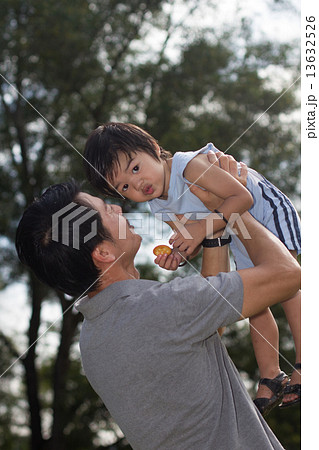 Asian Father with Son 13632526