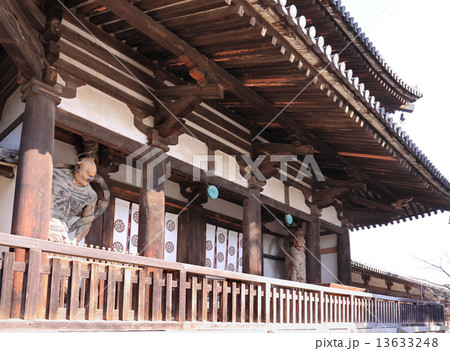 世界遺産「法隆寺」西院伽藍中門 世界遺産「法隆寺」西院伽藍中門 13633248