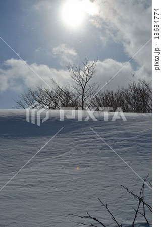 安達太良山の雪原 13634774