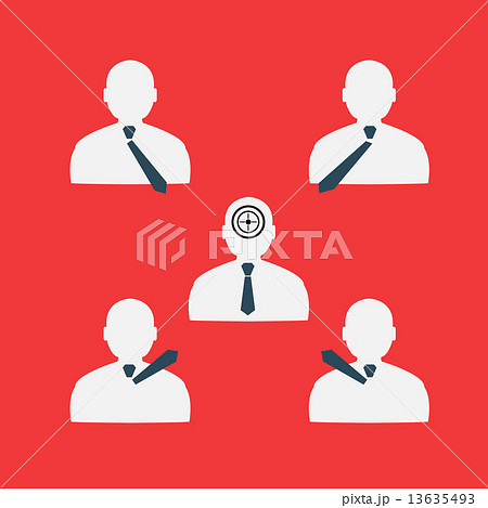 Stock target in the form of man 13635493