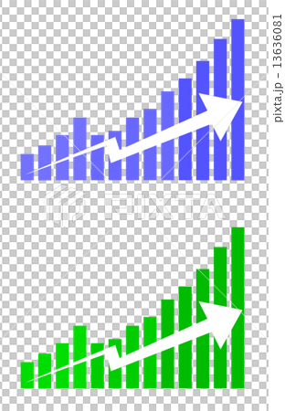 Rising chart 13636081