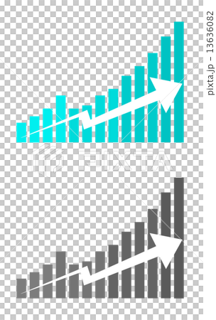 Rising chart 13636082