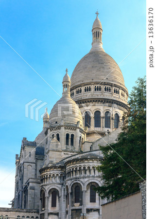Basilica of the Sacred Heart of Jesus of Paris evening 13636170