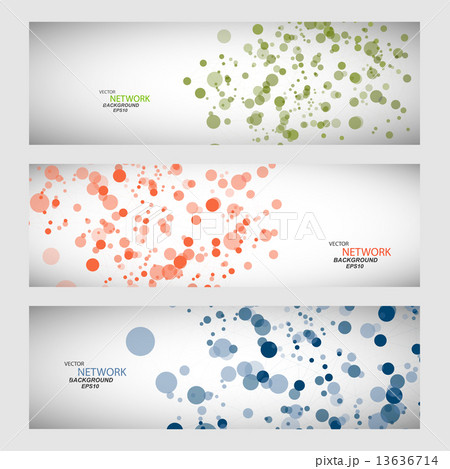 Vector color network connection and DNA atom 13636714