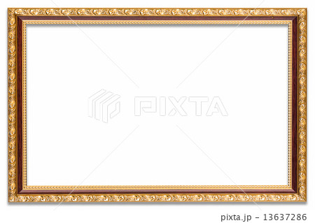 Frame photo on isolated white white drop shadow. 13637286
