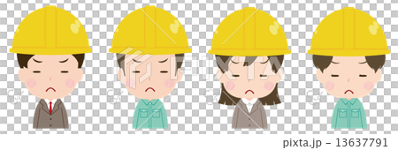 作業員 顔 セット 興奮 作業員 顔 セット 興奮 13637791