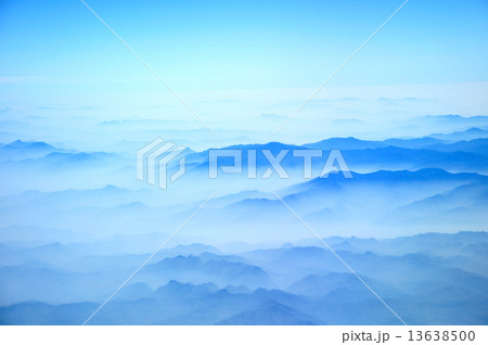Blue mountains view from airplane flight Hanoi to Bangkok. Blue mountains view from airplane flight Hanoi to Bangkok. 13638500