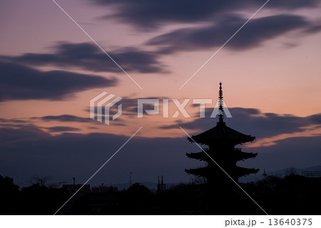 Pagoda Silhouette 13640375