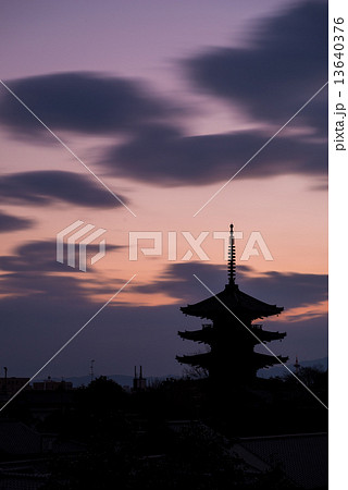 Pagoda Silhouette 13640376