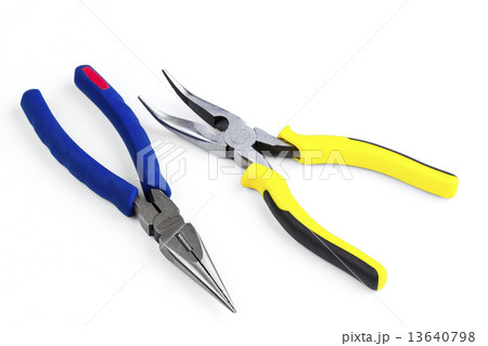 bent long nose pliers 13640798